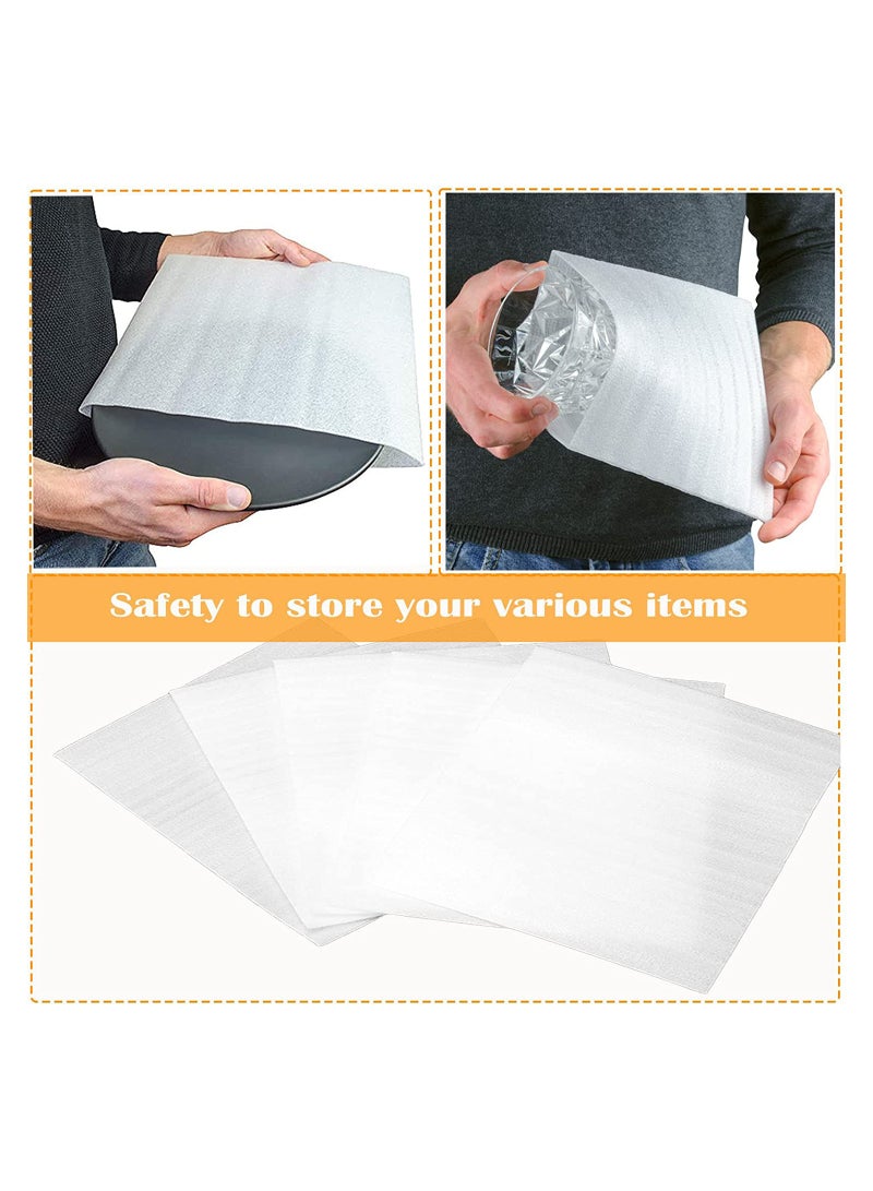 Zikra Cushion Foam Pouches Packing, 50Pcs Anti-Static Foam Wrap Pouches Packing Cushioning Supplies for Packing Shipping Box, Protecting Dishes Porcelain Glasses Plates Fragile Items(25x25cm) - Image 3