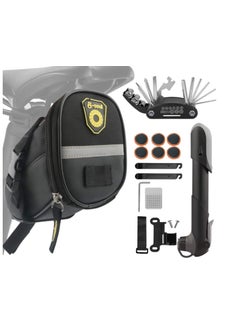 Generic Bicycle back bag tail bag riding equipment saddle bag tool kit bicycle maintenance tool set 13196 ASTEY-F bag + tool set 