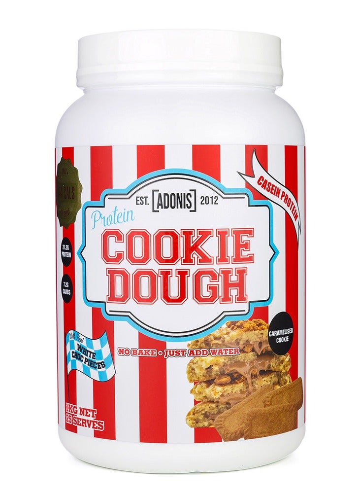 Adonis Protein Cookie Dough - Caramelised Cookie - (1 kg) - Image 1
