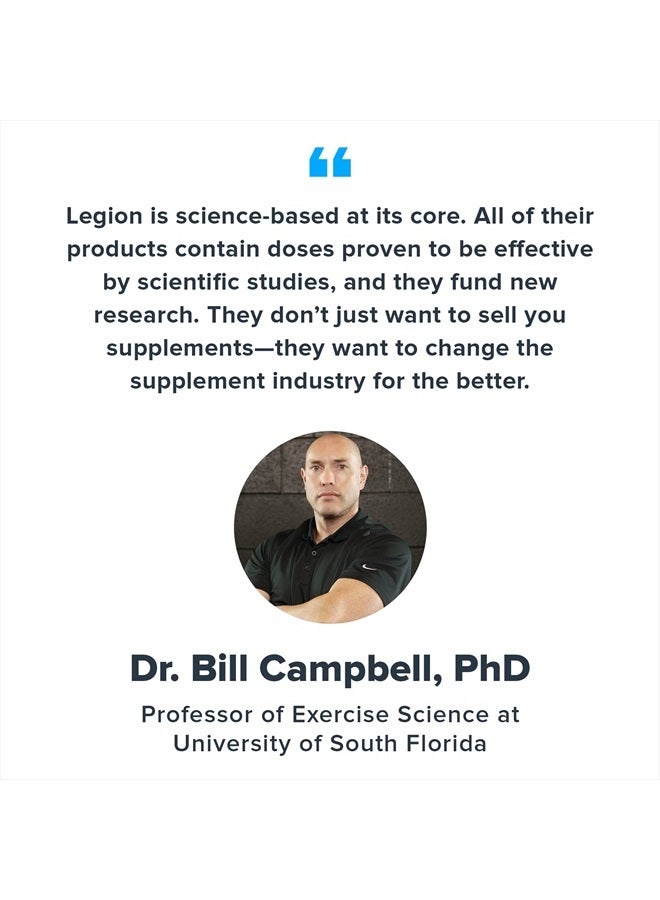 Legion مكمل Pulse Pre Workout - مشروب أكسيد النيتريك الطبيعي بالكامل قبل التمرين لتعزيز الطاقة، خالٍ من الكرياتين، محلى بشكل طبيعي، بيتا ألانين، سيترولين، ألفا جي بي سي (كرز وليمون) - Image 4