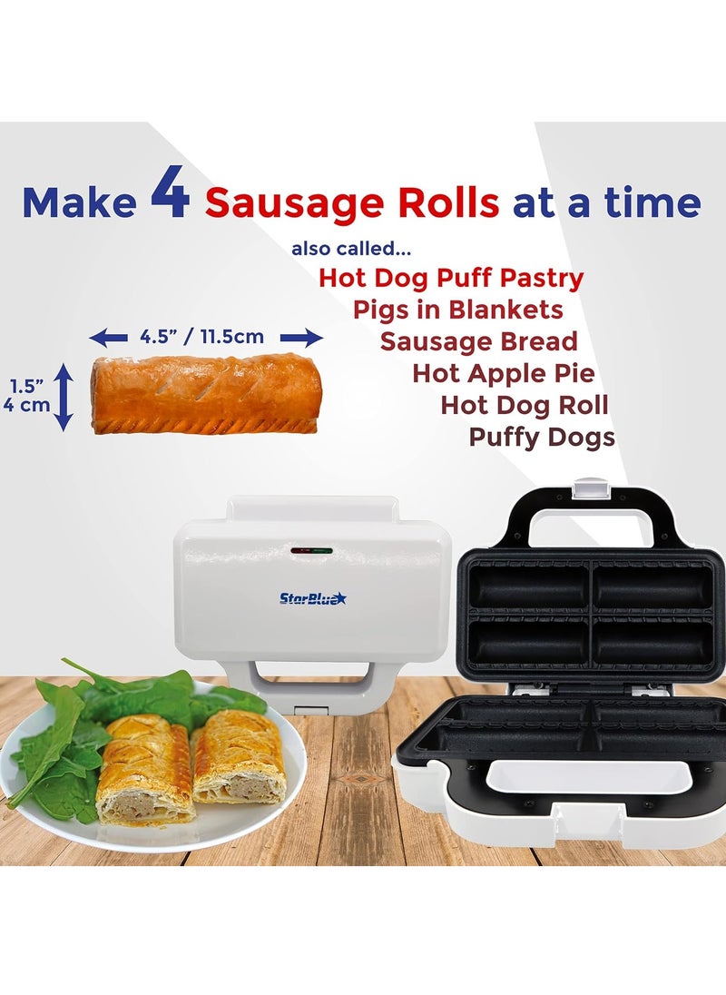 Sausage Roll Maker by StarBlue – Make 4 Quick Breakfast Sausage Rolls, Free Recipe Ebook, 850W - pzsku/Z1C95C7AA0D928075889BZ/45/_/1732791802/c1770eba-6f33-4488-9ee3-2ce60f30701e