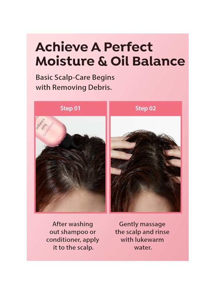 A'PIEU Raspberry Scalp Vinegar Hair Rinse  200 ml  Balances Hair &  pH Level - Smoother and Shinier Hair - Clarifies Detangles and Encourages Hair Growth - Image 5