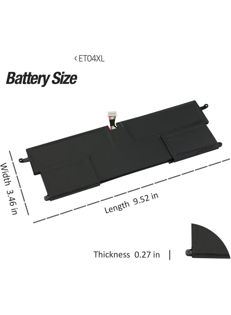 Terabyte 7.7V 49.81Wh 6470mAh ET04XL ET04049XL-PL Battery Compatible for HP EliteBook X360 1020 G2 i7-7600U i5-7300U Series - Image 4