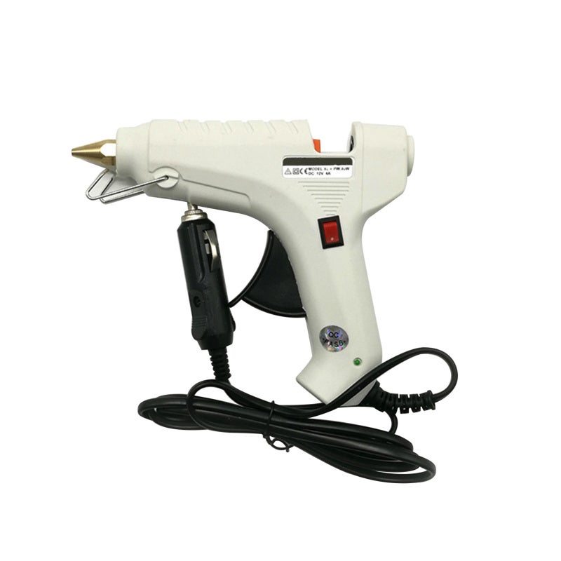 Car Universal Hot Melt Glue 40W 12V with 47in Long Cable - Fast Heating High Temperature Nozzle Cover for Safe Operation - Image 1