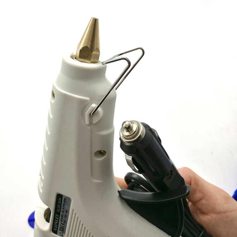 Car Universal Hot Melt Glue 40W 12V with 47in Long Cable - Fast Heating High Temperature Nozzle Cover for Safe Operation - Image 4
