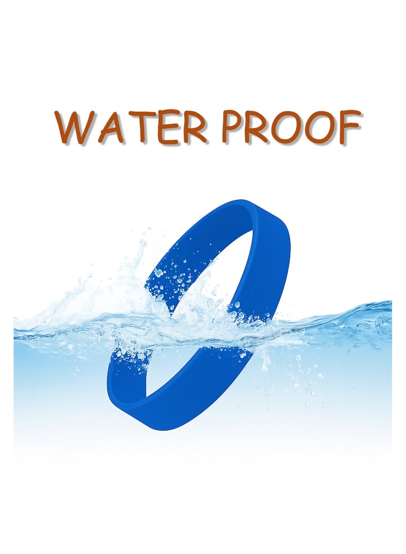 PRINTSHOP4ME Colorful Rubber Bracelets For Parties,Events,Fundraisers-Ideal For Sports,Birthday Parties,Team Building,Awareness Campaigns And Party Favors - Image 3