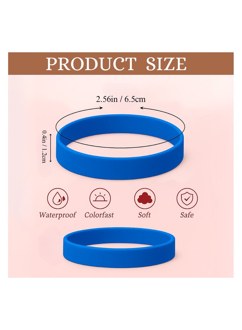 PRINTSHOP4ME Colorful Rubber Bracelets For Parties,Events,Fundraisers-Ideal For Sports,Birthday Parties,Team Building,Awareness Campaigns And Party Favors - Image 4