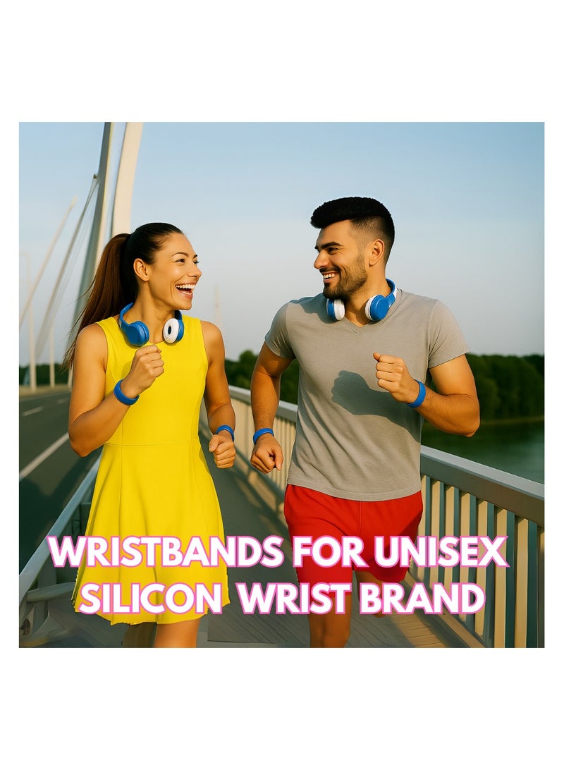 PRINTSHOP4ME Colorful Rubber Bracelets For Parties,Events,Fundraisers-Ideal For Sports,Birthday Parties,Team Building,Awareness Campaigns And Party Favors - Image 5