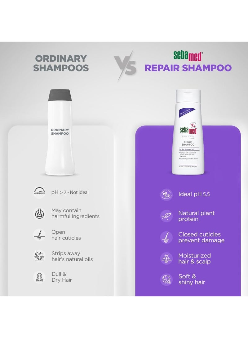 سيباميد شامبو اصلاح الشعر الجاف والتالف بالبروتين النباتي 200 مل - Image 3