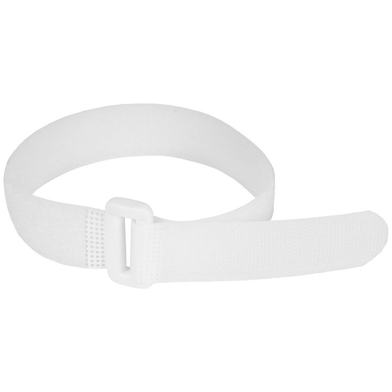 ENVISIONED Reusable Cinch Straps 1 x 15  12 Pack Multipurpose Quality Hook and Loop Securing Straps White  Plus 2 Free Bonus Reusable Cable Ties