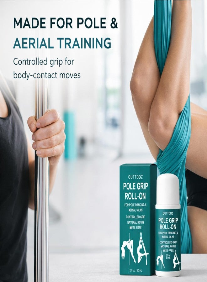 OUTTDOZ Pole Grip Roll-On, Natural Rosin Controlled Grip for Pole Dancing & Aerial Silks, for Hands, Legs & Body Contact, Non-Slip, 2 fl oz (60 mL) - Image 3