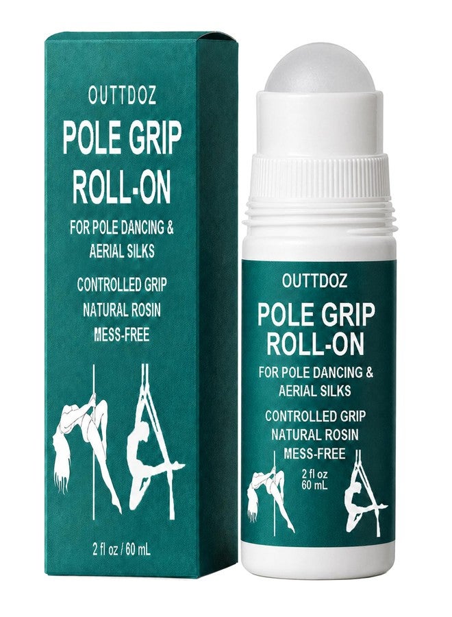 OUTTDOZ Pole Grip Roll-On, Natural Rosin Controlled Grip for Pole Dancing & Aerial Silks, for Hands, Legs & Body Contact, Non-Slip, 2 fl oz (60 mL) - Image 1