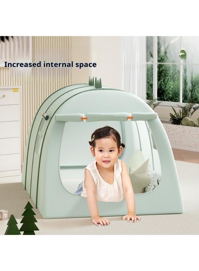 Dinosaur Kids Playhouse Kids Tent Kids Play Tent Toddler Indoor Outdoor Play House Washable Foldable Play Tent with Windows Indoors Outdoors Reading Corner Activity Center For Girls Boys  - Image 2
