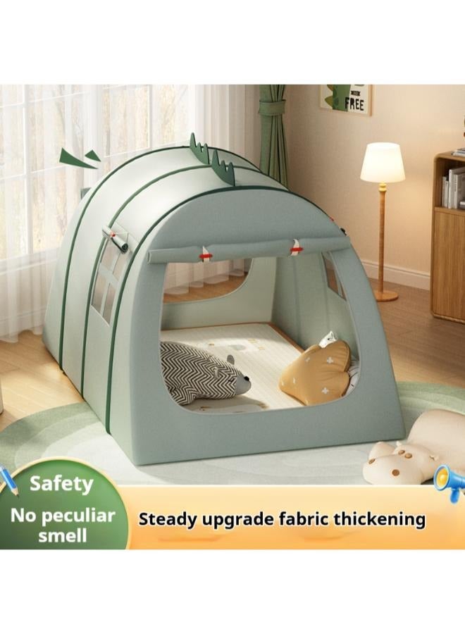 Dinosaur Kids Playhouse Kids Tent Kids Play Tent Toddler Indoor Outdoor Play House Washable Foldable Play Tent with Windows Indoors Outdoors Reading Corner Activity Center For Girls Boys  - Image 3