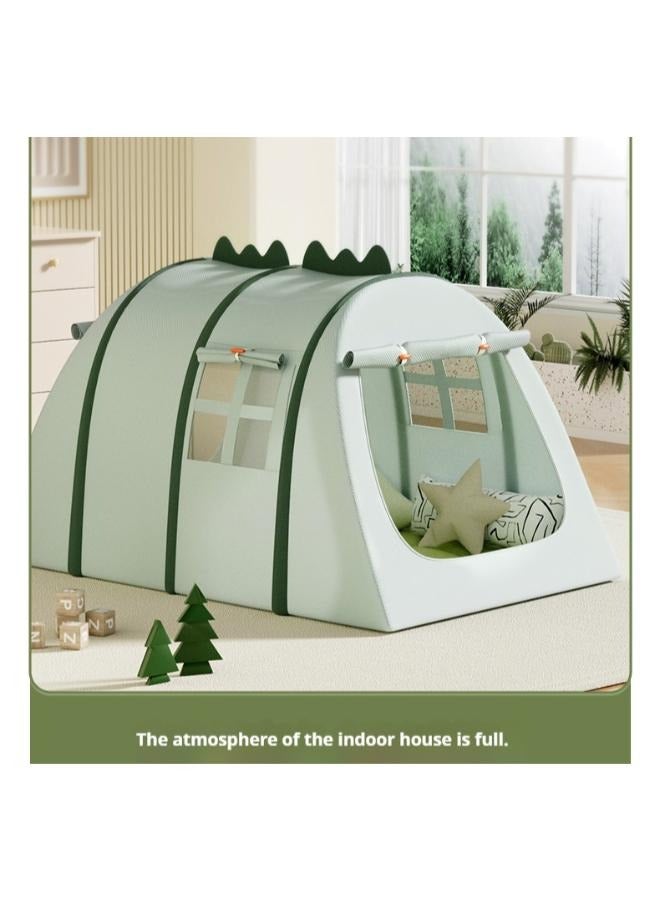 Dinosaur Kids Playhouse Kids Tent Kids Play Tent Toddler Indoor Outdoor Play House Washable Foldable Play Tent with Windows Indoors Outdoors Reading Corner Activity Center For Girls Boys  - Image 4