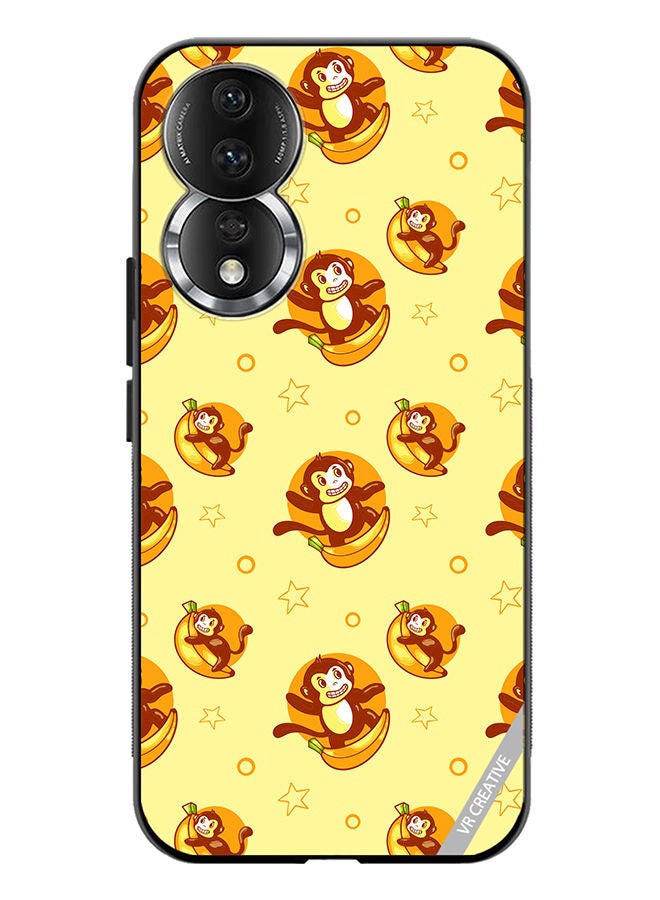 VR CREATIVE Protective Case Cover For Honor 80 Banana Monkey Design Multicolour - Image 1