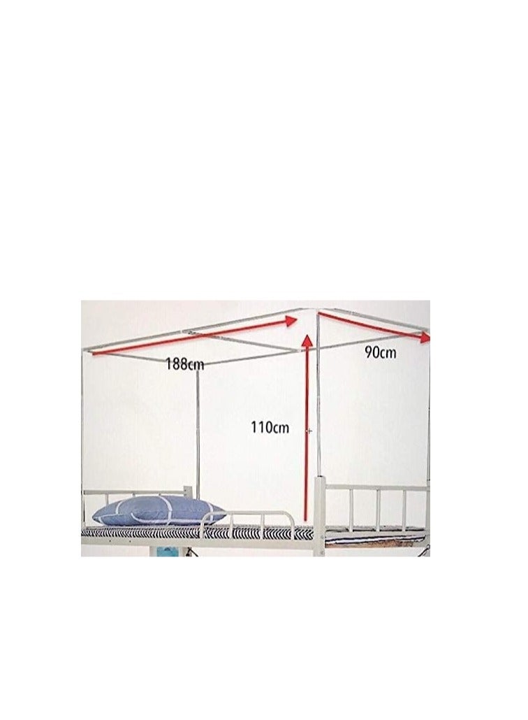 XiuWoo Bed Canopy Tents Curtain Blackout Curtain Single Bed Tent Curtain Student Shading Cloth Bed Canopy Mosquito Net Student Sleep Privacy Protection - Image 4