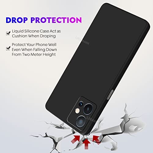 LIRAMARK Silicone Soft Back Cover Case for Vivo T1 5G / Vivo Y75 5G / iQOO Z6 5G / Vivo Y55 5G (Black) - Image 5