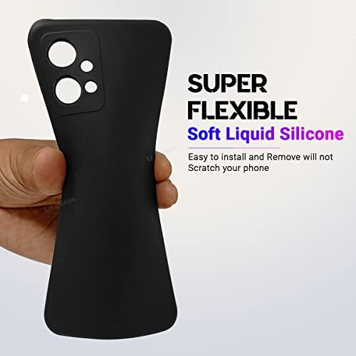 LIRAMARK Silicone Soft Back Cover Case for Vivo T1 5G / Vivo Y75 5G / iQOO Z6 5G / Vivo Y55 5G (Black) - Image 4