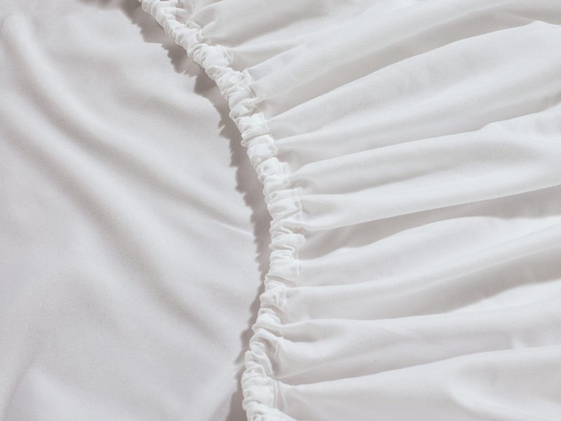 Mocassi California King Sheet - أوراق تبريد عميقة الجيب تصل إلى 16 بوصة - فاخرة الفاخرة 1800 عدد الخيوط - أنعم صفائح - مقاومة التجاعيد - واحدة أسفل ورقة كالي كينج وايت - Image 4