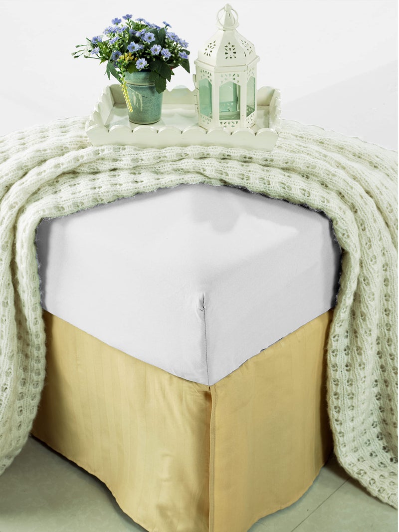 Mocassi California King Sheet - أوراق تبريد عميقة الجيب تصل إلى 16 بوصة - فاخرة الفاخرة 1800 عدد الخيوط - أنعم صفائح - مقاومة التجاعيد - واحدة أسفل ورقة كالي كينج وايت - Image 3