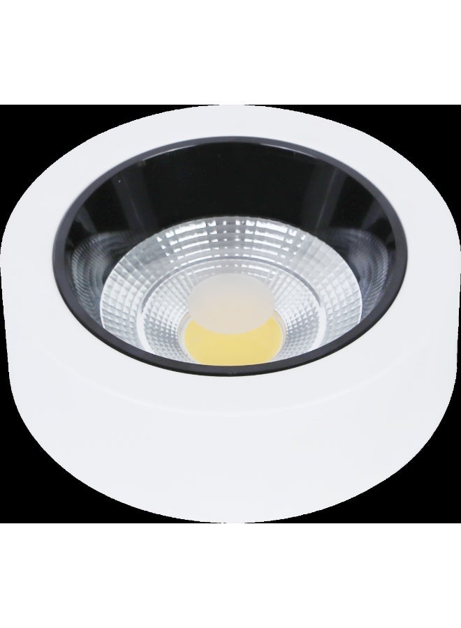 TOEFL Visible anti-glare lamp, white frame, yellow lighting color, 18 watts, 20 cm, TOEFL - Image 1