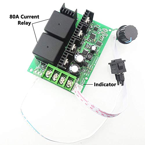 Greartisan 10V-60V 40A DC Motor Speed Controller PWM Variable Speed Regulator Governor Switch CCM6DS-B with Speed Control Knob Speed Governors for Motors and Engines - Image 4
