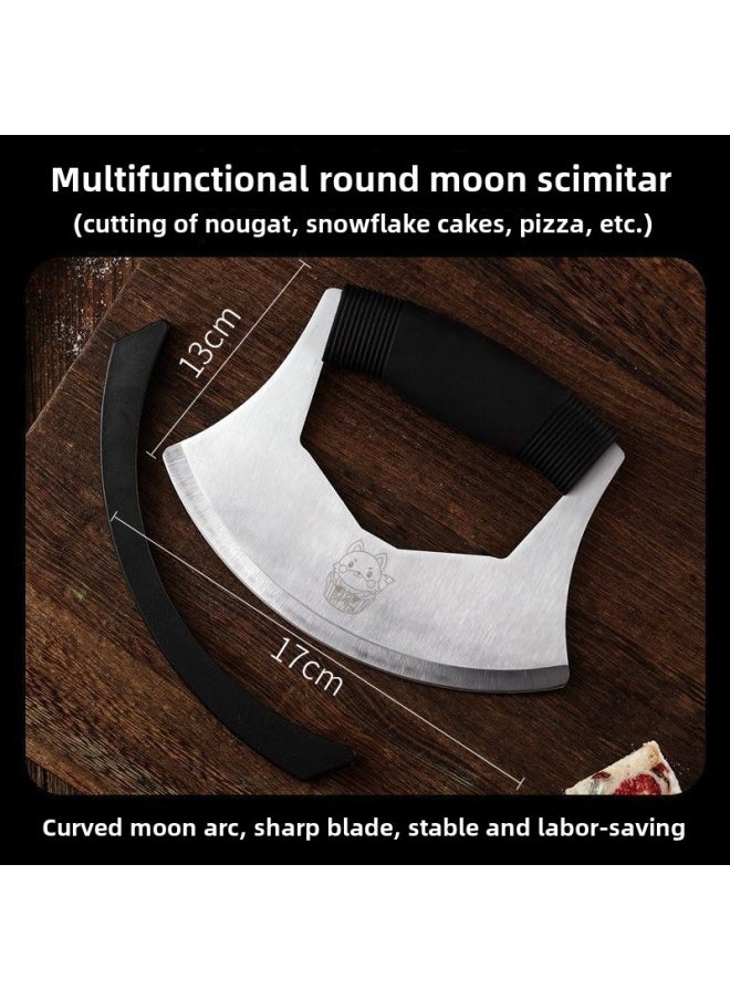 Generic Snowflake Crisp Nougat Mold Plate Handmade Diy Tools Suit Full Set Household Non-stick Cooling Shaping Active Chassis-Specifications: Round Moon Machete-Color:See Figure  - Image 1