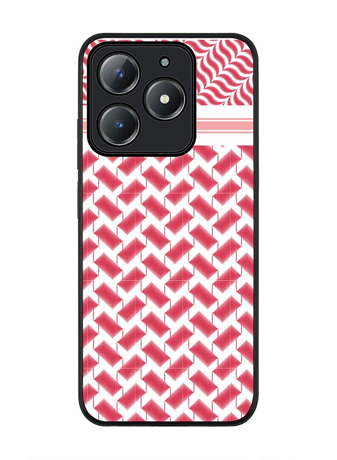 Stylizedd For Realme C63 / Realme C61 4G Case,Slim fit Camera Protection, Shockproof Thin Phone cover  - Shemag (Red) - Image 1