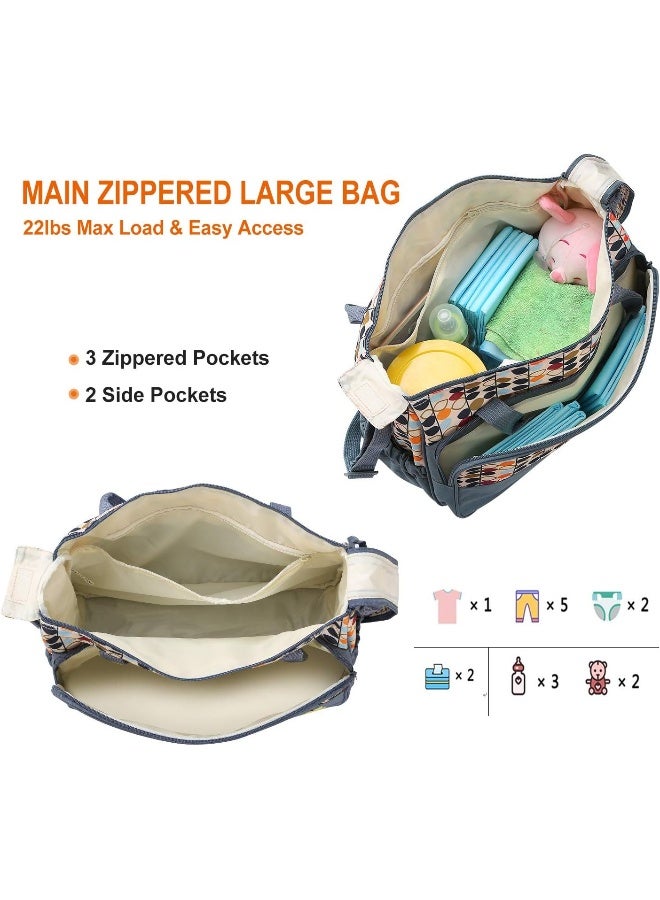 موكليفر 5PCS Nappy Bag Tote Set - Baby Bags for Mom - Image 5