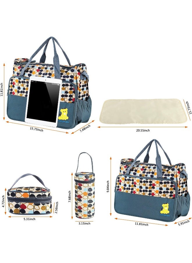 موكليفر 5PCS Nappy Bag Tote Set - Baby Bags for Mom - Image 3