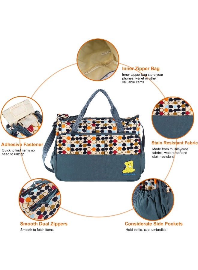 موكليفر 5PCS Nappy Bag Tote Set - Baby Bags for Mom - Image 4
