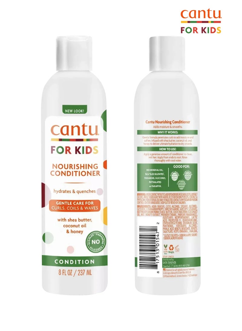 كانتو بلسم مغذي للأطفال خالي من الكبريتات مع زبدة الشيا وزيت جوز الهند والعسل 237 مل - Image 4