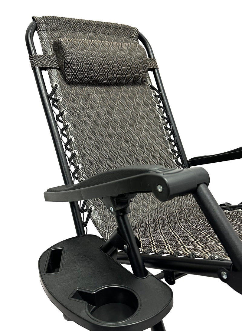 RENOVO Patio Chaise Lounges Chair gravity chair with adjustable backrest and footrest Sunlounger for Poolside Backyard and Beach - Image 5