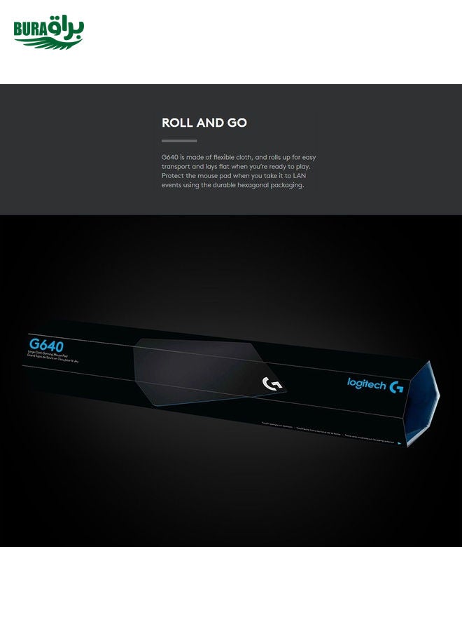 BURAQ Logitech G640 Cloth Soft E-sport Gaming Mouse Pad, Size: 46 x 40cm (Black)  - Image 5