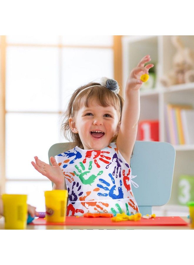 Satinior 2 Pieces Kids Art Smock Waterproof Painting Artist Aprons Sleeveless Children Art Smocks With 3 Pockets For Age 310 Years Palm Style - Image 5