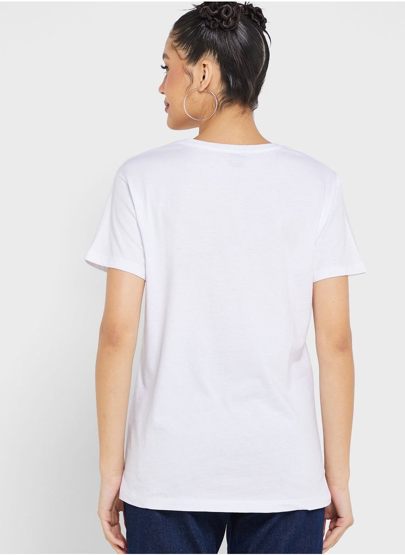 Ginger - Urban Minx Sequin Graphic Detail T-Shirt - Image 1