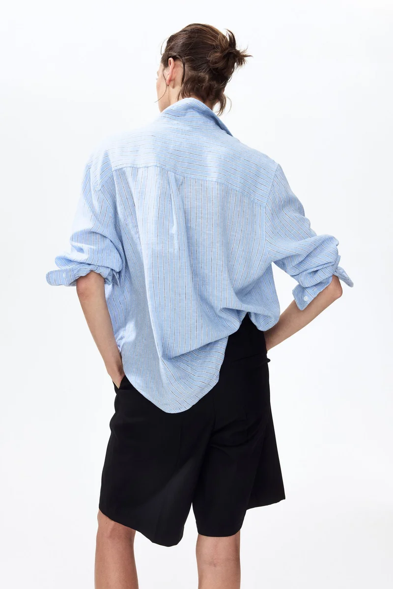 H&M  Linen-blend shirt for Women | Best Price UAE