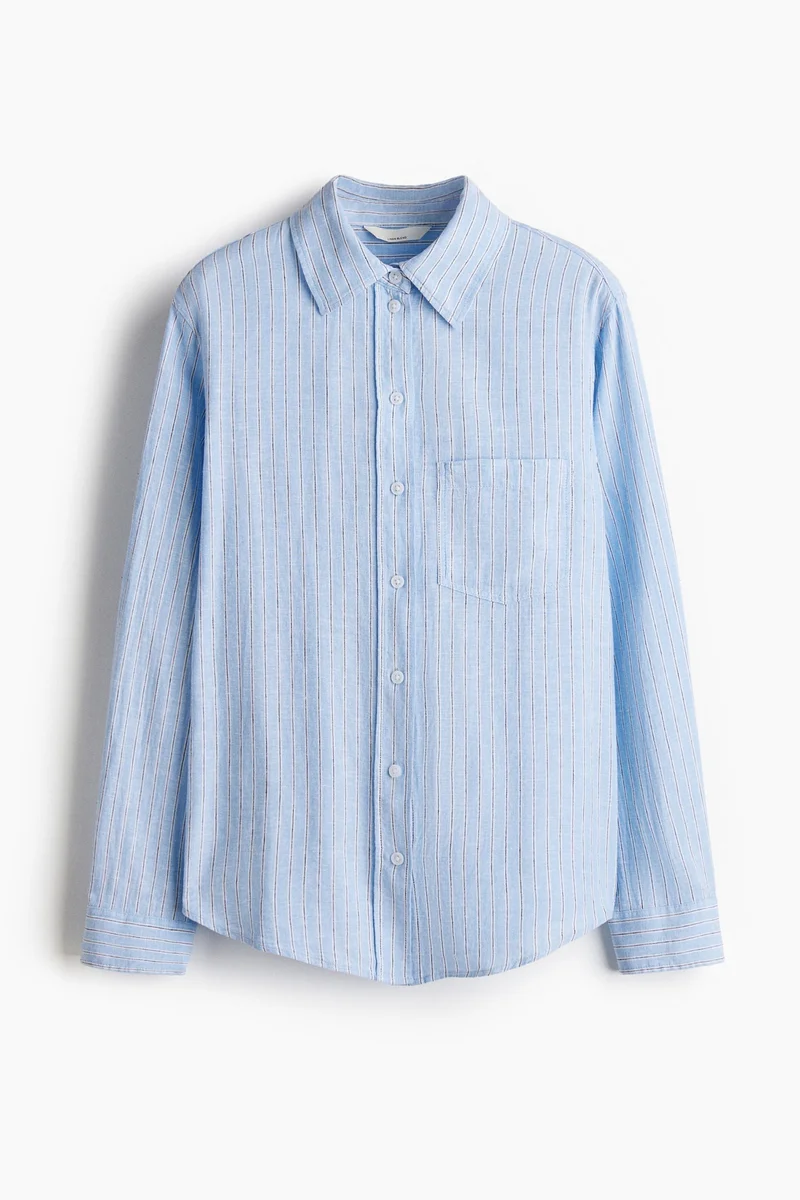 H&M  Linen-blend shirt for Women | Best Price UAE