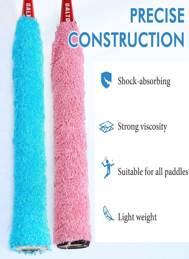 TecoKart® 6 Rolls Towel Grip for Badminton Racket - Anti-Slip Cotton Badminton Grip Tape, 6 Vibrant Colors for Badminton & Tennis Racquets - Image 4
