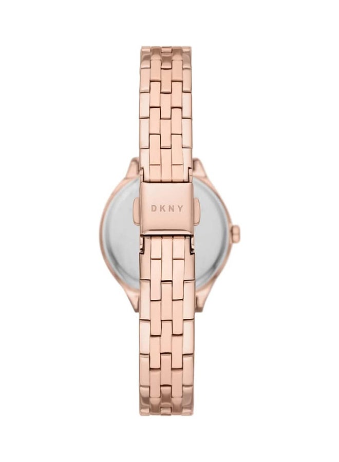 DKNY Women Analog Round Shape Stainless Steel Wrist Watch NY2977 - 28 Mm - Image 2