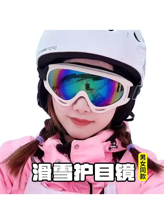 HB Ski Goggles X400 - White Frame Colorful Lens Windproof Motorcycle Riding Glasses Tactical Windproof Sand Off-Road Outdoor Sports - Image 2