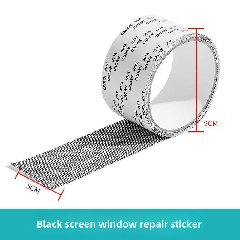 Self-Adhesive Mosquito Net Repair Patch Black 5cm * 2 meters