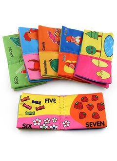 Generic 12 Three-dimensional Baby Cloth Book Early Education Toys English Palm Book Animal Digital Cognition Baby Cloth Book Foreign Trade-Color:4 Pages 8 Sports Items Cloth Book Weight 18g  - Image 2