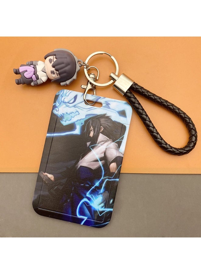 NIBEMINENT 1 - Piece Naruto Kpop Photo Card Holder Pendant Key Chain ID Badge Holder ID Card Holder Photo Card Protector for School ID Office ID Access Card for Women Girls - Image 1
