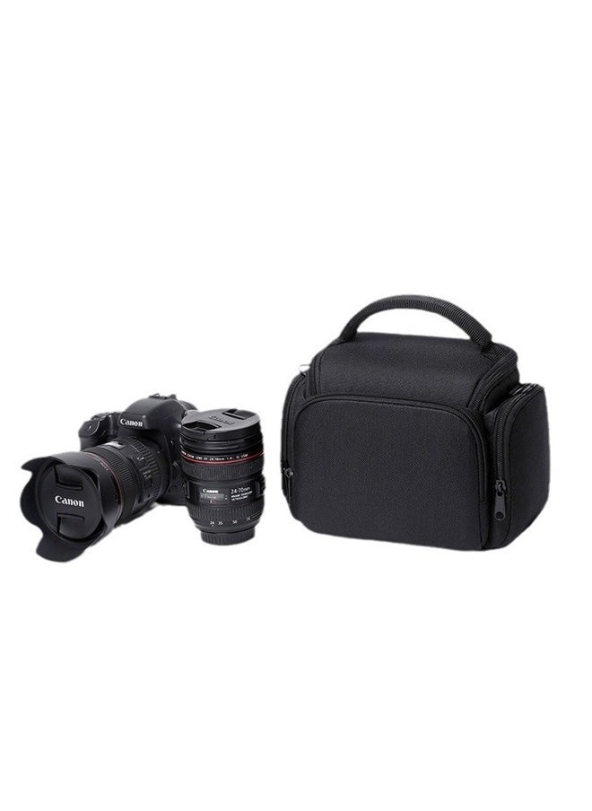 yongsheng Zippered Padded Camera Bag Black，Camera Case Bag Photography Accessories Camera Storage Carrying Case with Removal Straps for Women Men  - Image 2