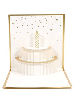 Y&D 3D Birthday Greeting Card with Envelope, ELECDON Happy Pop Up Card, Cards for Kids & Women, Celebration 6X6 Inchs  - Image 1