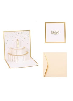 Y&D 3D Birthday Greeting Card with Envelope, ELECDON Happy Pop Up Card, Cards for Kids & Women, Celebration 6X6 Inchs  - Image 2