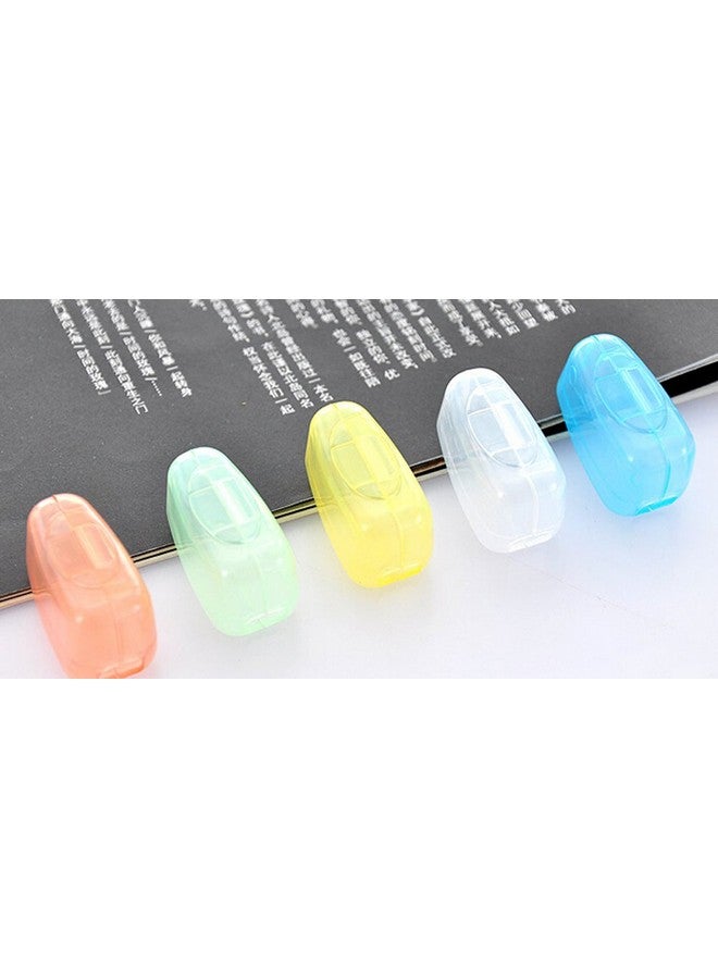 TOPSKY Daily Needs Plastic Toothbrush Cap Head Cover For Hygiene And Travel -Et Of 5 Piece, Multi-coloured - Image 5