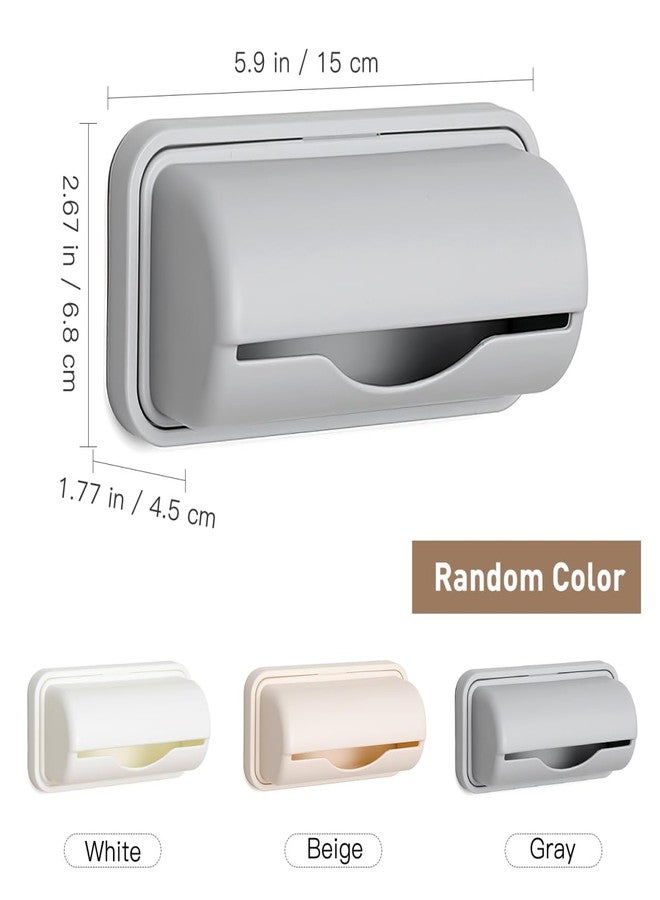 CORHAD 3 Pack Adhesive Wall Mount Trash Bag Holders Plastic Bag Storage Boxes Organizer for Kitchen Bathroom Compact 5.90X2.67X1.77 Inch - Image 4